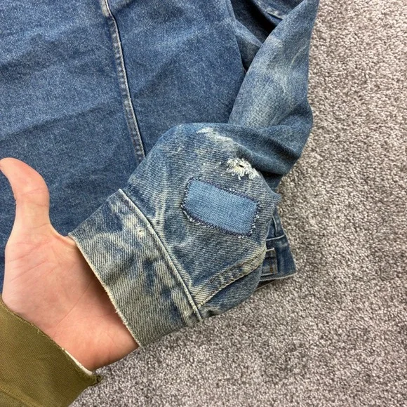 Vintage 80s Levi's Trucker Jacket Mens 50L Type 3 NASA Patch Denim 71506 0217 - Picture 8 of 9